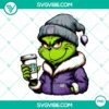 Grinch-themed Sacramento Kings Starbucks drink PNG file, featuring a festive design blending basketball team and holiday elements.