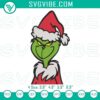 Grinch Santa Claus Merry Christmas embroidery file, Xmas design for holidays.