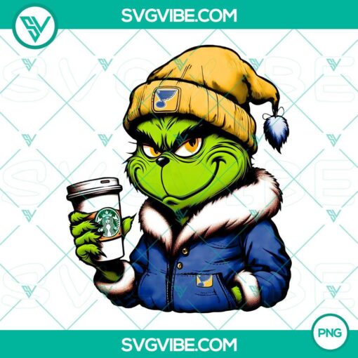 grinch st drink starbucks png louis blues mockup