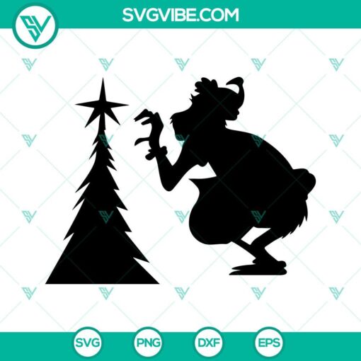 grinch stole christmas tree svg grinch svg cricut silhouette grinch svg grinch cut file grinch christmas svg 8 mockup