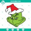 Grinch SVG files for Cricut and Silhouette, festive clipart ideal for holiday crafts and projects.