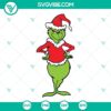 Grinch Santa Claus and Christmas SVG images, cute and festive character designs for holiday crafts and decorations.