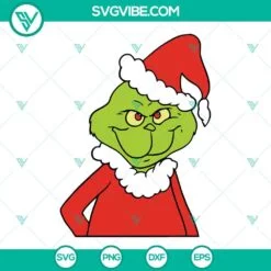 Christmas, SVG Files, Grinch SVG File, Grinch Santa SVG File, Grinch Christmas 2