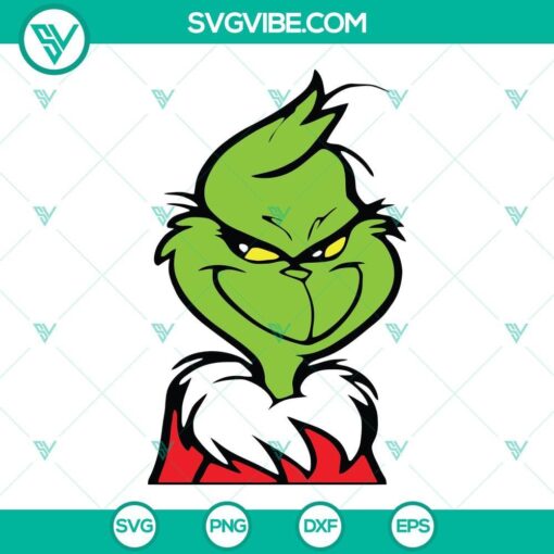 grinch svg png dxf eps file digital download 1 mockup