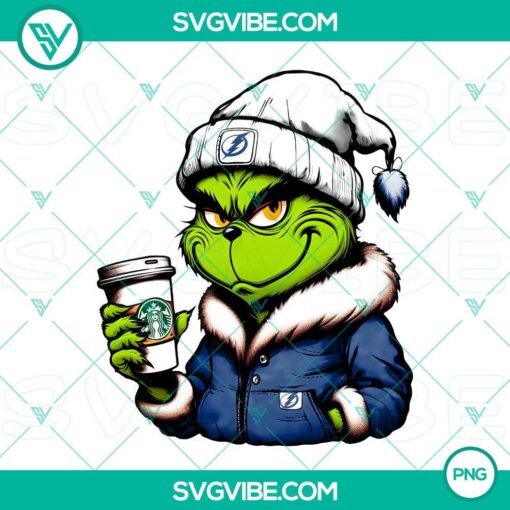 grinch tampa bay lightning drink starbucks png mockup