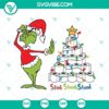 Grinch Toilet Paper Christmas Tree 2022 SVG Files for holiday craft projects featuring Stink Stank Stunk text.