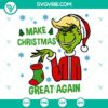 Grinch Trump Make Christmas Great Again SVG files, humorous design featuring Grinch Trump, perfect for holiday crafts and projects.