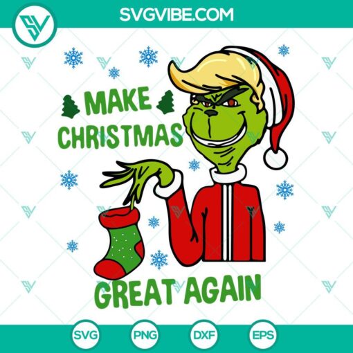 grinch trump make christmas great again svg grinch trump svg funny donald trump christmas svg 3 mockup