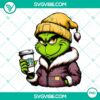 Grinch Washington Commanders themed Starbucks drink PNG download with holiday design.