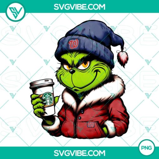 grinch washington nationals baseball drink starbucks png mockup