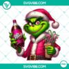 Grinch holding a Dr Pepper and candy cane, festive Christmas themed PNG file for download.