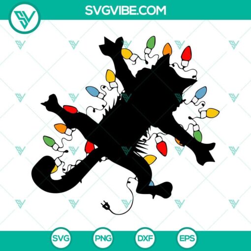 griswold cat with christmas lights svg national lampoon s christmas vacation cat svg png dxf eps cut files 8 mockup