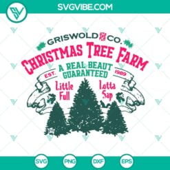 Christmas, SVG Files, Griswold Christmas Tree Farm SVG Download PNG DXF EPS 3