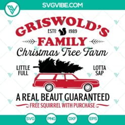 Christmas, SVG Files, Griswold Christmas Tree Farm SVG Download PNG DXF EPS 4