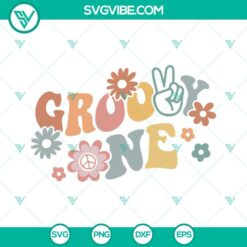 Birthday, SVG Files, Five Is A Vibe SVG Images, Retro Fifth Birthday Girl SVG 3