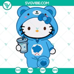 Cartoons, SVG Files, Grumpy Bear Hello Kitty SVG Download, Cloud Pretty Kitty 2