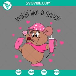 Disney, SVG Files, Valentine's Day, Gus Gus Mouse Stanley Cup Valentines SVG 2