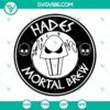Hades Mortal Brew Starbucks Coffee SVG - Download PNG, DXF, EPS - Mythical design for digital crafting projects.