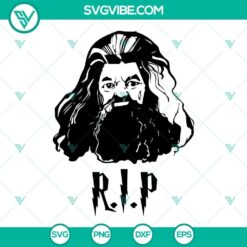 Hagrid Rest In Peace SVG file with cut files, ideal for crafts and creativity with a Harry Potter theme.