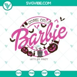 halloween barbie svg bundle mali boo barbie svg barbie halloween party svg png dxf eps files 8 mockup