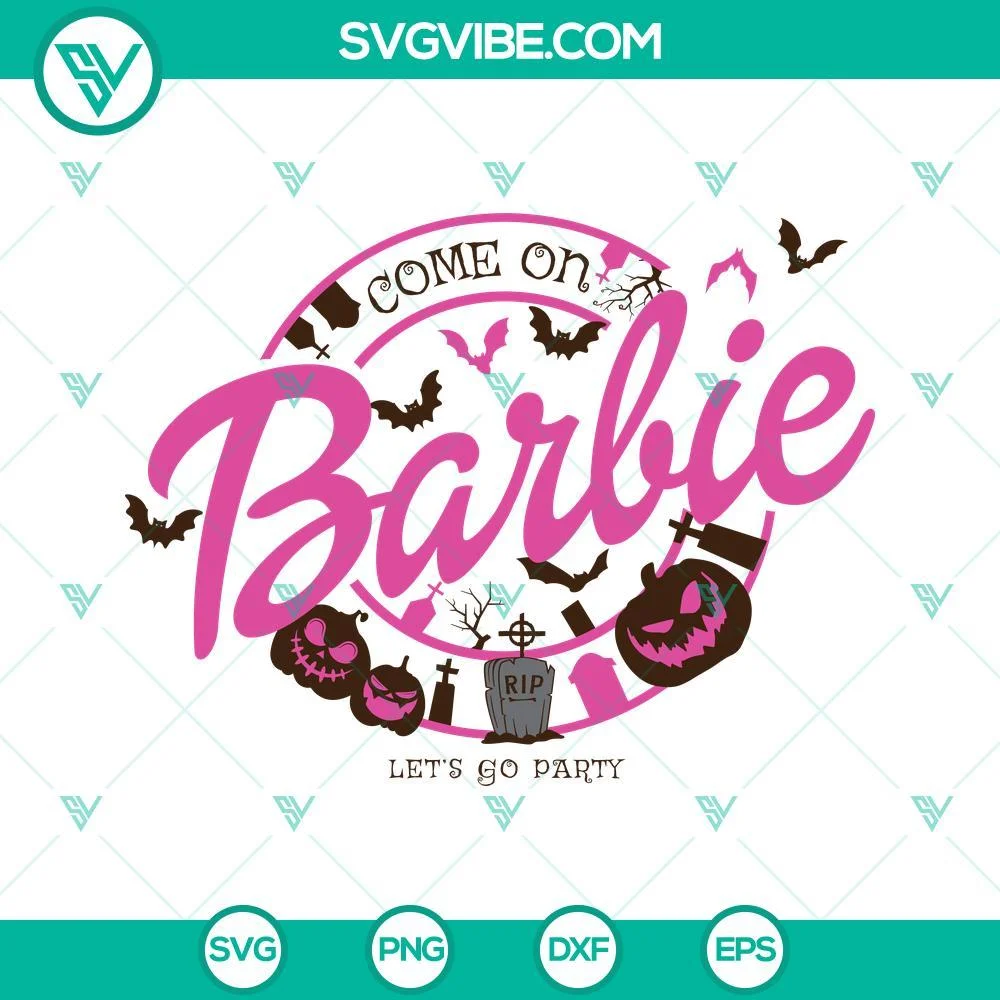 Halloween, Movies, SVG Files, Halloween Barbie SVG Download Bundle, Mali Boo 4