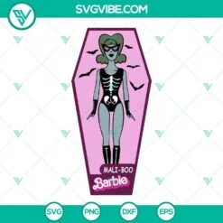 halloween barbie svg bundle mali boo barbie svg barbie halloween party svg png dxf eps files 9 mockup