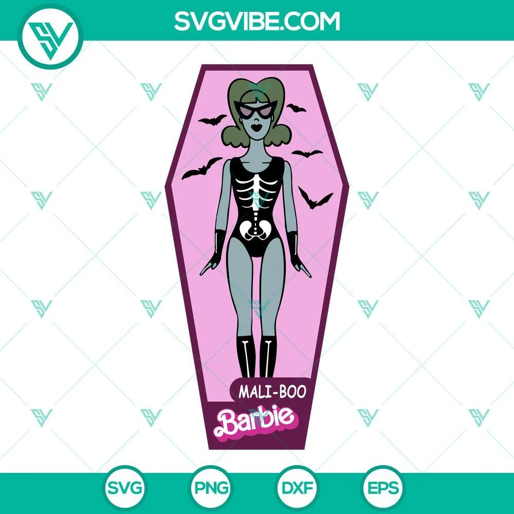 Halloween, Movies, SVG Files, Halloween Barbie SVG Download Bundle, Mali Boo 5