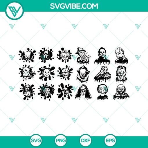 halloween character svg bundle horror character svg halloween svg horror svg bundle 5 mockup