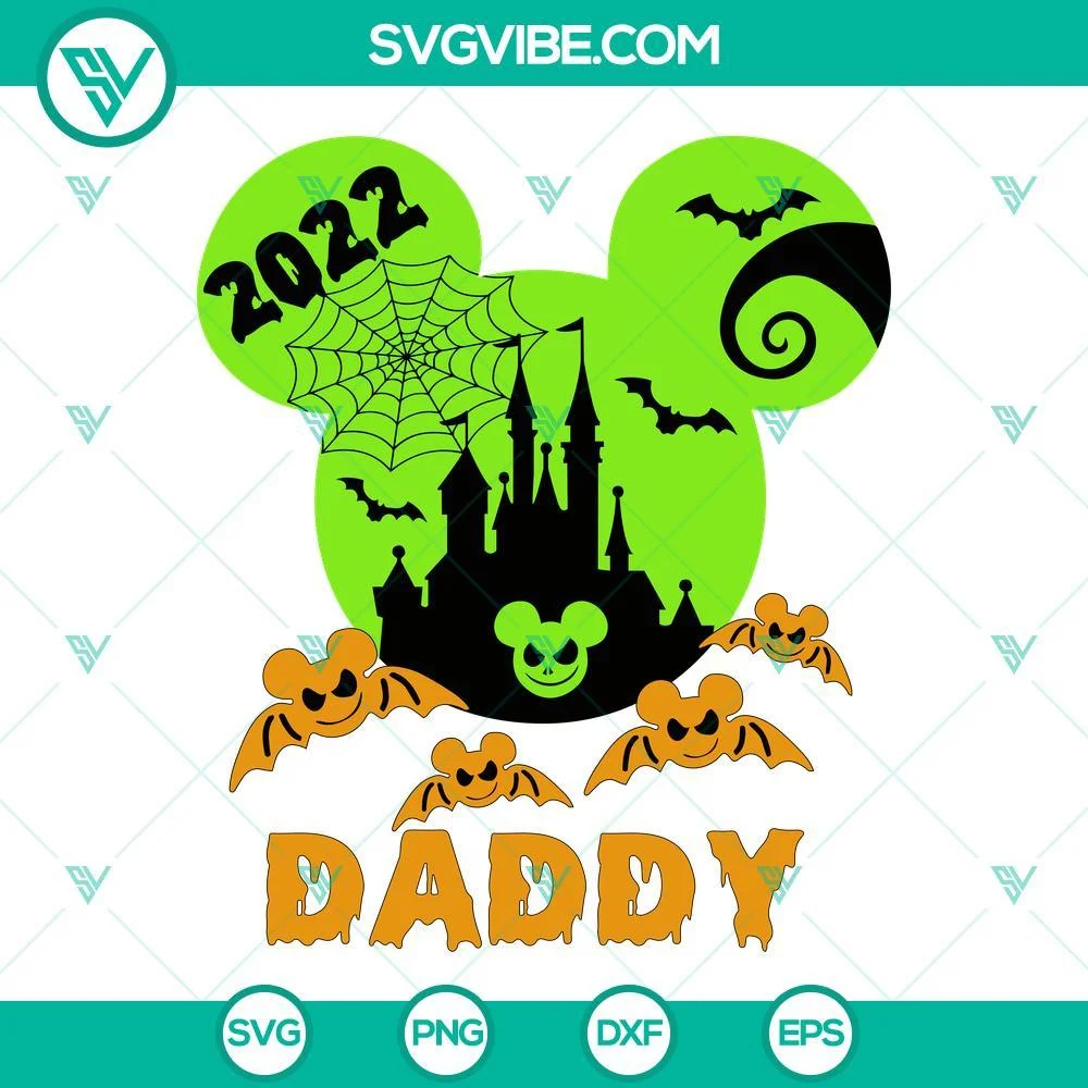 Disney, Halloween, SVG Files, Halloween Daddy And Mommy SVG Image Bundle, 1