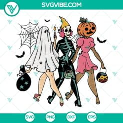 Halloween, SVG Files, Halloween Ghouls Girls SVG File, 90s Halloween SVG 2