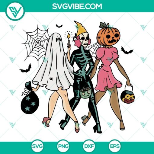 halloween ghouls girls svg 90s halloween svg png dxf eps cricut 1 mockup