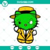 Halloween Hello Kitty The Mask Movies SVG PNG DXF EPS cut files with spooky and cute design for digital crafting projects.