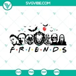 Halloween, SVG Files, Squad Goals Scary Horror Characters SVG Images, Horror 4