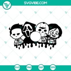 Halloween, Starbucks Cup Wrap, SVG Files, Halloween Horror Movie Killers 13