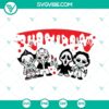 Halloween Horror Movie Starbucks Cup SVG Files featuring Scary Killers Full Wrap design for spooky themed cups.