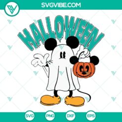 Disney, Halloween, SVG Files, Halloween Mickey Ghost Pumpkin SVG Image, Mickey 14