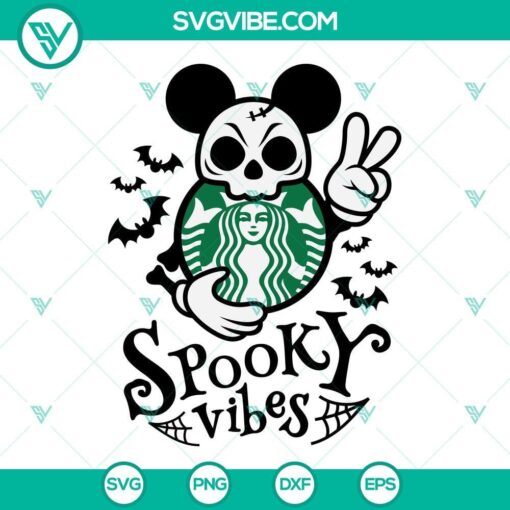 halloween mouse spooky vibes starbucks cup svg full wrap dark night bat for starbucks cold cup svg 2 mockup