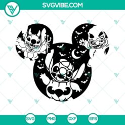 Halloween Stitch Costume SVG Image, Stitch Mouse Head Halloween SVG Files
