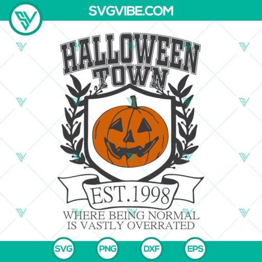 halloweentown est 1998 svg vintage retro halloween svg pumpkin svg png dxf eps 7 mockup