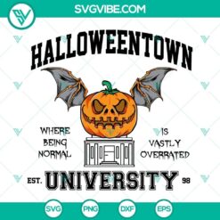 Halloweentown University 1998 SVG Download, Spooky Pumpkin SVG File, Halloween