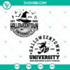 Halloweentown University SVG file download for Halloween crafts and projects. Shadow silhouette design with spooky theme.