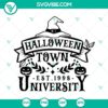 Halloweentown University SVG images for Cricut and Silhouette, in DXF, EPS, and PNG formats. Perfect for Halloween crafting projects.