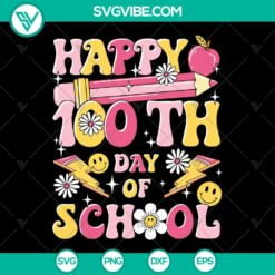 School, SVG Files, I’ve Loved My Class For 100 Days Of School SVG Files, 100 4