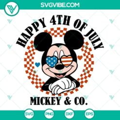 4th Of July, Disney, SVG Files, USA Mickey Mouse Head SVG Files, Disney 4th Of 3