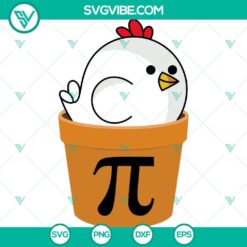 Holiday, Pi Day, SVG Files, Happy Chicken Pot Pi Day SVG Cricut PNG DXF EPS Cut 24