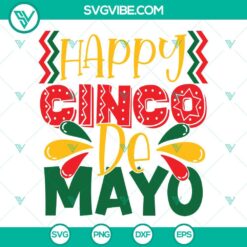 Cinco De Mayo, Holiday, SVG Files, Happy Cinco De Mayo SVG Image, Cinco De Mayo 2