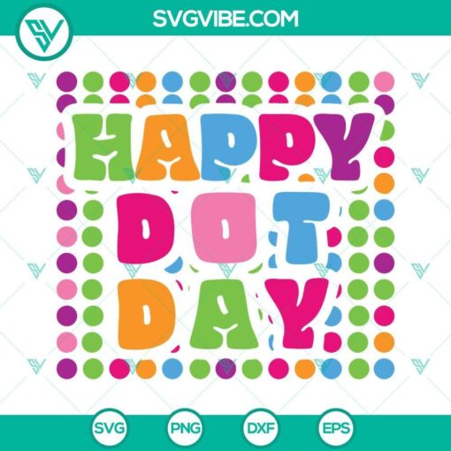 happy dot day svg png dxf eps cut files 10 mockup