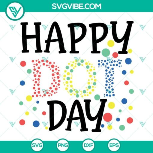 happy dot day svg png dxf eps cut files 5 mockup