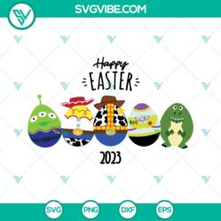 Disney, Easter, SVG Files, Happy Easter 2023 Toy Story Easter Eggs SVG Files, 2