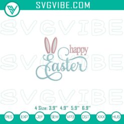 Easter Embroidery Designs, Embroidery Designs, Happy Easter Bunny Ears 2